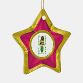 2写真を両側のオーナメントの金ゴールドの錯覚加えて下さい セラミックオーナメント (右)