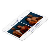 2写真ウェディング日付を保存 マグネット (左側)