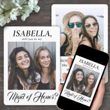 2写真エレガント書道メイド・オブ・オーナー（花嫁付き添い人）案