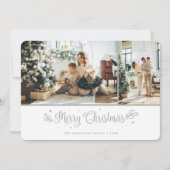 2写真エレガント書道楽しいクリスマスカード シーズンカード (正面)