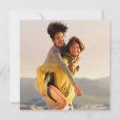 2写真エレガント署名ス結婚クリプト 招待状 (裏面)