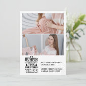 2写真クリスマスツリー妊娠のお知らせ シーズンカード (スタンド正面)