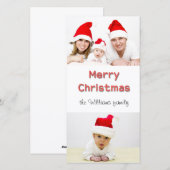 2写真クリスマスフォトカード シーズンカード (正面/裏面)