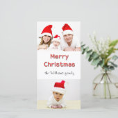 2写真クリスマスフォトカード シーズンカード (スタンド正面)