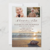 2写真コンチオンライフビーチお祝い 招待状 (正面)