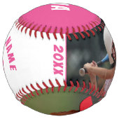 2写真ソフトボールピンクプレーヤー番号チーム名 ソフトボール (裏面)