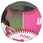 2写真ソフトボールピンクプレーヤー番号チーム名 ソフトボール (正面)
