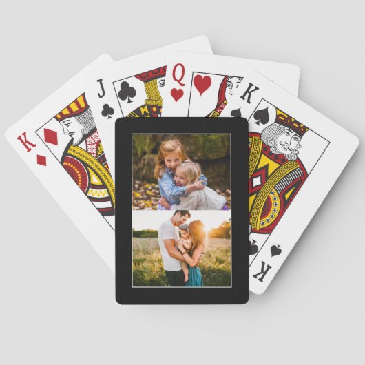 2写真テンプレートシン縁どトランプ トランプ (裏面)