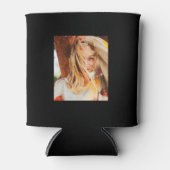 2写真テンプレート両面ブラック 缶クーラー (正面)