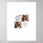 2写真パーソナライズされたの卒業署名 ポスター (正面)