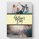 2写真パーソナライズされたコラージュ父の日のギフトプラン フォトプラーク (正面)