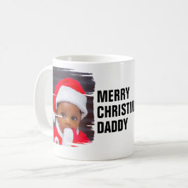 2写真パーソナライズされたメリークリスマス コーヒーマグカップ