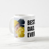 2写真パーソナライズされた最高のパパEver Faters Day コーヒーマグカップ (正面左)