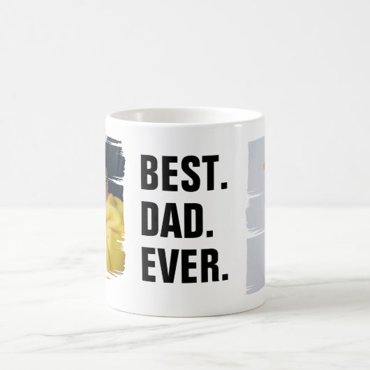 2写真パーソナライズされた最高のパパEver Faters Day コーヒーマグカップ (中央)
