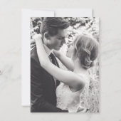 2写真パーソナライズされた結婚式の日付カードを保存 招待状 (裏面)