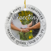 2写真ベビー超音波新親フェイク大理石 セラミックオーナメント (裏面)