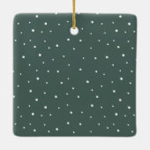 2写真ペッモダンツクリスマスホリデーカスタム セラミックオーナメント (裏面)