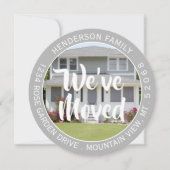 2写真ホームの新しい変更のアドレス移ユニーク動 案内状 (正面)