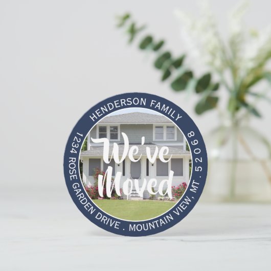 2写真ホームの新しい変更のアドレス移ユニーク動 案内状 (スタンド正面)