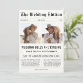 2写真モダンのベル結婚が鳴る新聞 セーブザデート (スタンド正面)