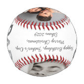 2写真モダンコラージュパパ男の神話の伝説 野球ボール (裏面)