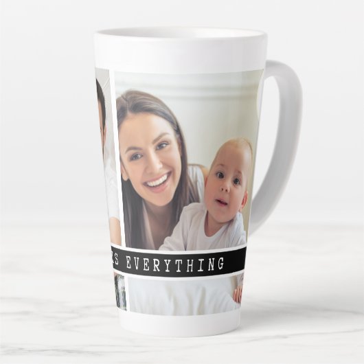 2写真モダンコラージュ家族は全引用文 カフェラテマグ (右アングル)