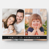 2写真モダンコラージュ家族は全引用文 フォトプラーク (正面)