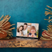 2写真モダンコラージュ家族は全引用文 フォトプラーク (側面)