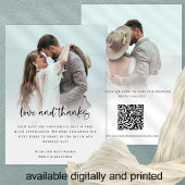 2写真モダンスクリプはっきりしたトQRコード愛感謝してい カード