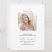 2写真モダン卒業2022年卒業パーティー 招待状 (裏面)