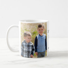 2写真モダン愛あなたパパ父の日の贈り物 コーヒーマグカップ