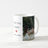 2写真モダン愛あなたパパ父の日の贈り物 コーヒーマグカップ (正面右)