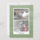 2写真モダン抽象芸術(白縁ど緑) シーズンカード (正面)