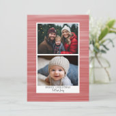 2写真モダン抽象芸術(白縁ど赤) シーズンカード (スタンド正面)