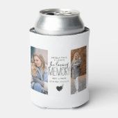 2写真モダンLoving Memory Tribute 缶クーラー (缶正面)