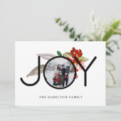 2写真ユニーク喜びメリークリスマス シーズンカード (スタンド正面)