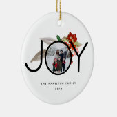 2写真ユニーク喜びメリークリスマス セラミックオーナメント (右)
