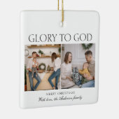 2写真ルカ2:14神への栄光バイブル・クリスマス セラミックオーナメント (右)