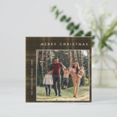 2写真レトロクリスマスプレッドグリーティング シーズンカード (スタンド正面)