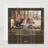 2写真レトロクリスマスプレッドグリーティング シーズンカード (裏面)