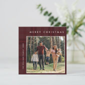 2写真レトロクリスマスプレッドグリーティング シーズンカード (スタンド正面)