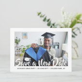 2写真卒業の更新新しいプラン日付の変更 招待状 (スタンド正面)