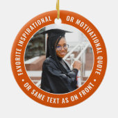 2写真卒業オエレガントレモダンンジと白 セラミックオーナメント (裏面)