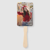 2写真卒業ホワイトレッド2025年カスタム ハンドファン (正面)