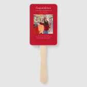 2写真卒業ホワイトレッド2025年カスタム ハンドファン (裏面)