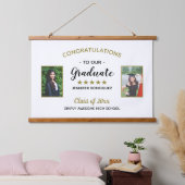 2写真卒業祝い卒業カスタム 吊り下げ型タペストリー (寝室)