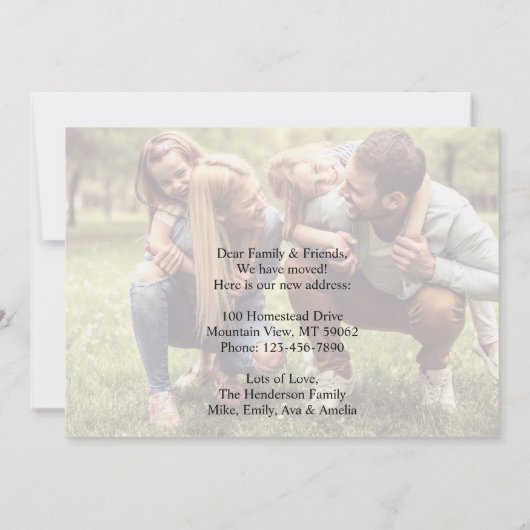 2写真引っ越しました新しい住所の変更 案内状 (裏面)