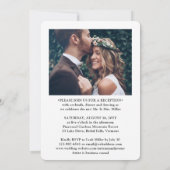 2写真我々は結び目の結婚式のレセプションのみ 招待状 (裏面)