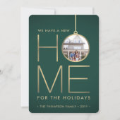 2写真新しいホームアドレス緑と金ゴールド移動 シーズンカード (正面)