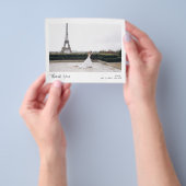 2写真書道結婚のサンキューカード チラシ (手)